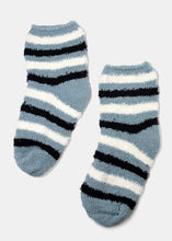 Load image into Gallery viewer, Fuzzy Striped Crew Socks