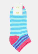 Load image into Gallery viewer, Soft Striped & Apple Low-Cut Socks