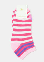 Load image into Gallery viewer, Soft Striped &amp; Apple Low-Cut Socks
