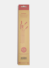 Load image into Gallery viewer, ReUse-able Pink Straw 4-Piece Set + Cleaner

