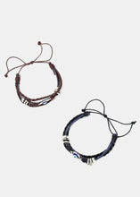 Load image into Gallery viewer, Layered Faux Leather Eye Bracelet
