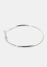Load image into Gallery viewer, 3-Pair Silver Metal Hoop Earrings

