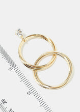 Load image into Gallery viewer, Layered Circle Linked Dangle Earrings
