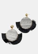 Load image into Gallery viewer, Retro Print Tassel Earrings
