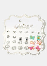 Load image into Gallery viewer, 12-Pair Bow Multi Design Earrings
