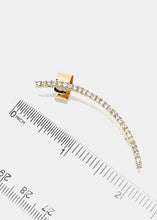 Load image into Gallery viewer, Rhinestone Bar Cuff Earring
