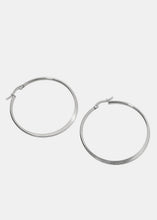 Load image into Gallery viewer, Flat Hoop Earrings
