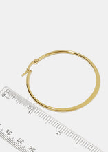 Load image into Gallery viewer, Flat Hoop Earrings
