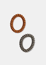 Load image into Gallery viewer, 4-Piece Metallic Spiral Hair Ties
