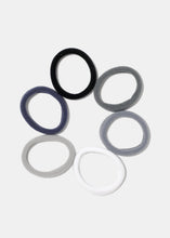 Load image into Gallery viewer, 18-Piece Grey Tones Soft Hair Ties
