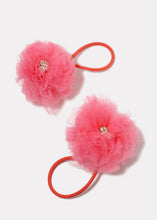 Load image into Gallery viewer, 2-Piece Tulle Pom Hair Ties
