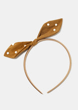 Load image into Gallery viewer, Pearl Bunny-Ear Bow Headband
