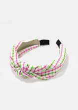 Load image into Gallery viewer, Plaid Knotted Headband
