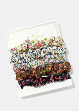Load image into Gallery viewer, 5-Piece Flower Print Scrunchies
