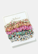 Load image into Gallery viewer, 5-Piece Flower Print Scrunchies
