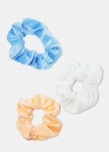 Load image into Gallery viewer, 3-Piece Velvet Pastel Colored Scrunchies

