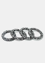 Load image into Gallery viewer, 4-Piece Animal Print Spiral Hair Ties
