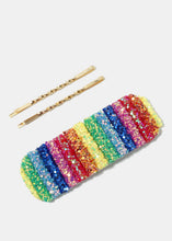 Load image into Gallery viewer, 3-Piece Rainbow Color Hair Pins
