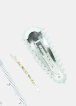 Load image into Gallery viewer, 3-Piece Rhinestone Snap Hair Clips
