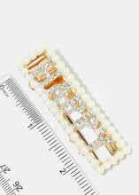 Load image into Gallery viewer, 2-Piece Pearl &amp; Rhinestone Hair Pins
