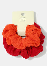 Load image into Gallery viewer, 2-Piece Textured Solid Colored Scrunchies
