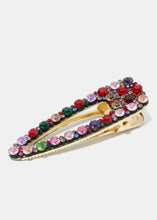 Load image into Gallery viewer, Large Rhinestone Studded Hair Pin
