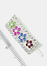 Load image into Gallery viewer, 3-Piece Flower Rhinestone Hair Pins
