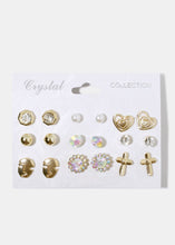 Load image into Gallery viewer, 9-Pair Multi Design Earrings
