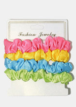 Load image into Gallery viewer, 4-Piece Multi Color Scrunchies
