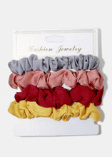 Load image into Gallery viewer, 4-Piece Multiple Color Scrunchies
