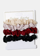 Load image into Gallery viewer, 4-Piece Multiple Color Scrunchies
