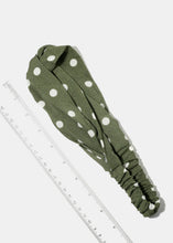 Load image into Gallery viewer, Polka Dot Twisted Headband
