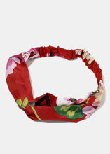 Load image into Gallery viewer, Flower Print Twisted Headband

