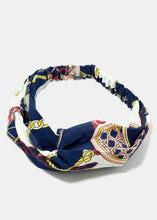 Load image into Gallery viewer, Rope &amp; Chain Print Stretch Headband
