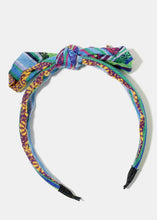 Load image into Gallery viewer, Retro Print Bow Knot Headband
