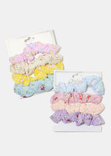 Load image into Gallery viewer, 4-Piece Multi Design Scrunchies
