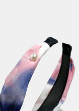 Load image into Gallery viewer, Multi Color Knot &amp; Pearl Headband
