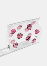 Load image into Gallery viewer, AOA Clear Makeup Pouch - Pink Lips
