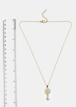 Load image into Gallery viewer, Rhinestone Circled Pendant Necklace
