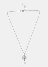 Load image into Gallery viewer, Rhinestone Circled Pendant Necklace

