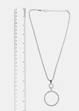 Load image into Gallery viewer, Rhinestone Double Circle Necklace
