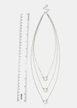 Load image into Gallery viewer, Triple Layered Pearl Chain Necklace
