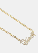 Load image into Gallery viewer, Rhinestone "QUEEN" Chain Necklace
