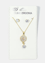 Load image into Gallery viewer, Rhinestone Circled Pendant Necklace
